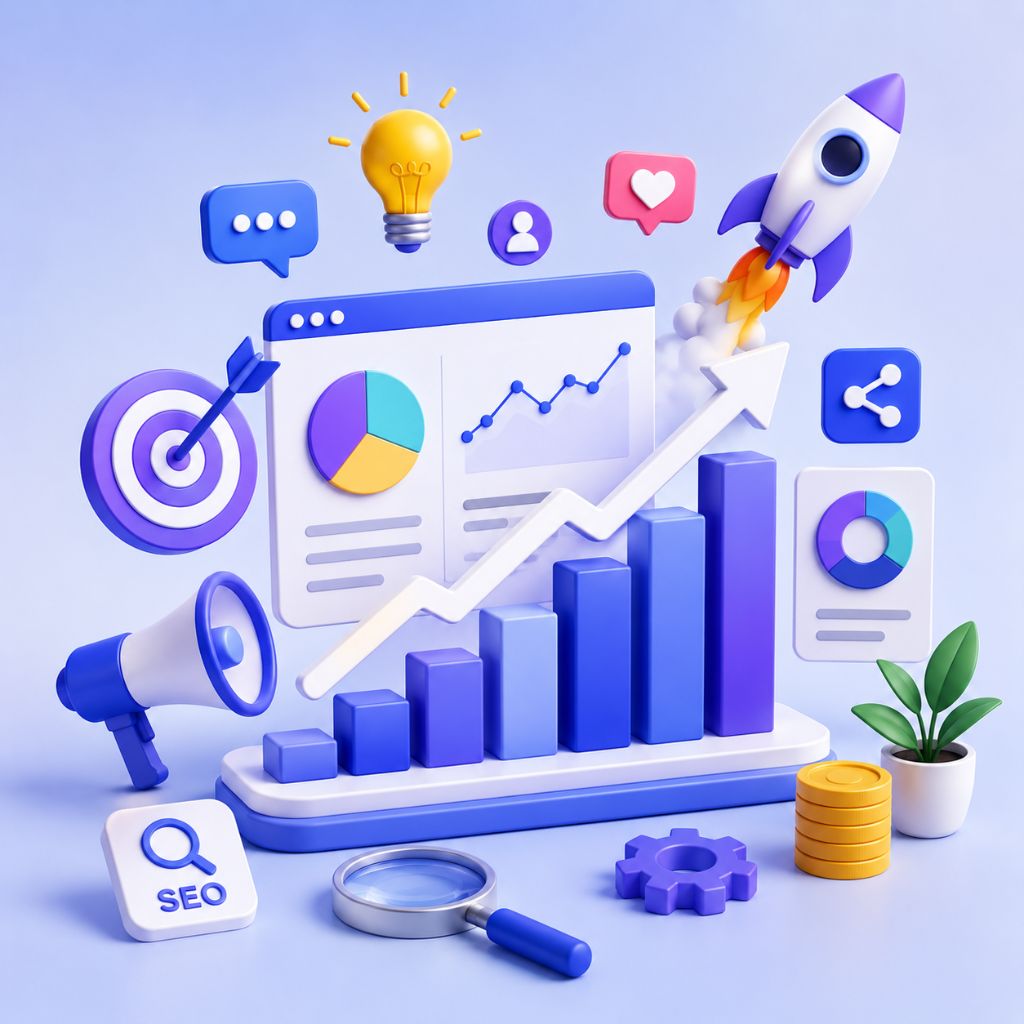 SEO Analytics Dashboard and Digital Marketing Strategy