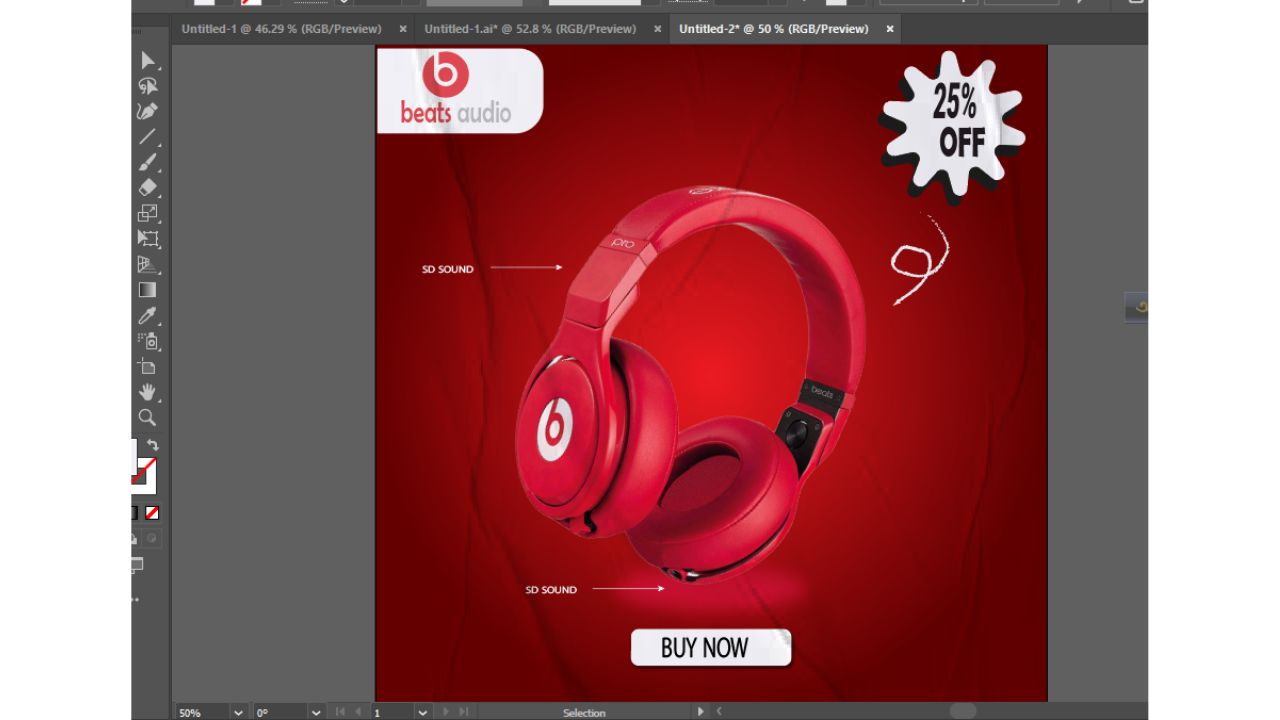Professional product advertisement design